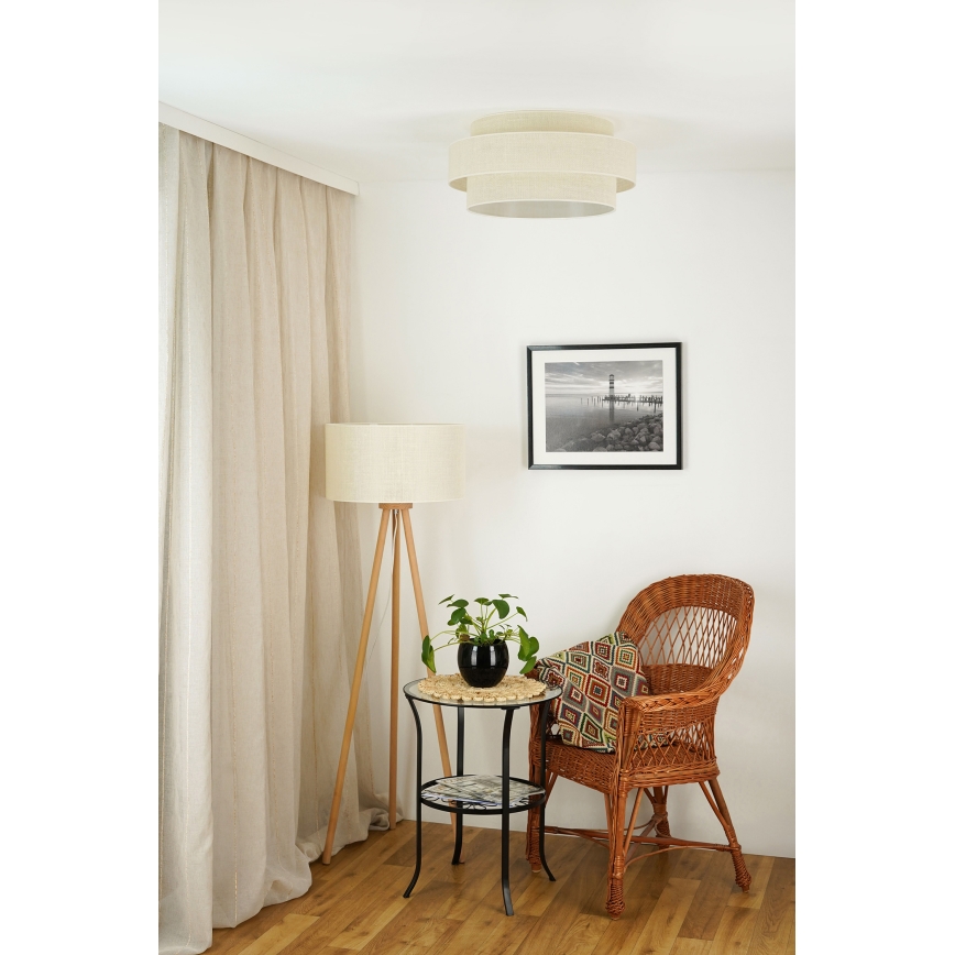 Brilagi - Стельовий світильник SPACE YUTE LED/12W/230V діаметр 50 см 3000K/4000K/6400K кремовий