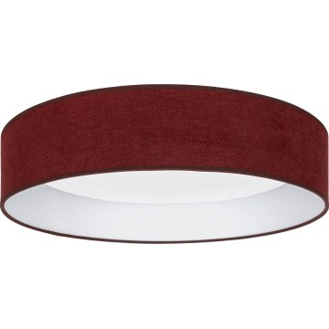 Brilagi - стельовий світильник VELVET SMARTIX LED/24W/230V 3000-6000K, діаметр 45 см, бордовий, зі змінною яскравістю, Wi-Fi Tuya Beacon + пульт дистанційного керування