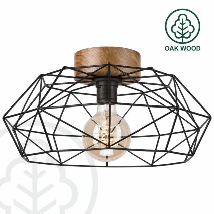 Brilagi - Стельовий світильник WOODY BASKET 1xE27/60W/230V дуб