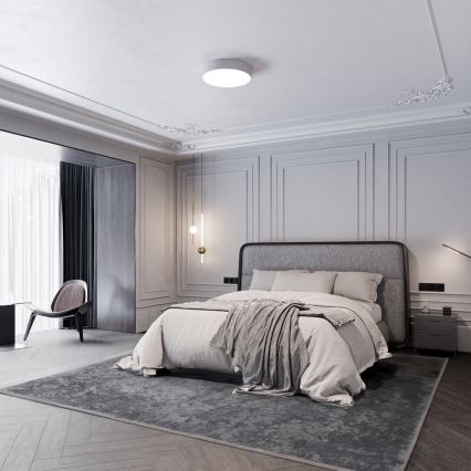 Brilagi - Стельовий світильник з датчиком CLARE 3xE27/24W/230V діаметр 40 см сірий