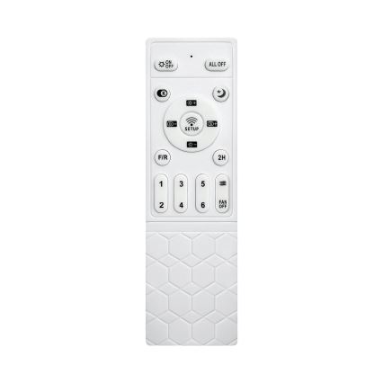 Brilagi - затемнюваний LED стельовий вентилятор LED/34W/230V 132 cm білий/коричневий + пульт дистанційного керування