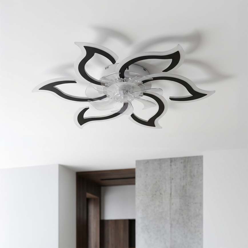 Brilagi - LED стельовий вентилятор з регулюванням яскравості LED/34W/230V 3000-6500K Ø 83 см чорний + пульт дистанційного керування