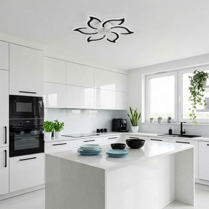 Brilagi - LED стельовий вентилятор з регулюванням яскравості LED/34W/230V 3000-6500K Ø 83 см чорний + пульт дистанційного керування