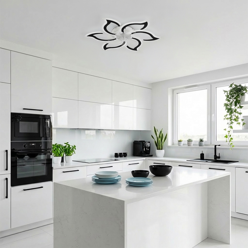 Brilagi - LED стельовий вентилятор з регулюванням яскравості LED/34W/230V 3000-6500K Ø 83 см чорний + пульт дистанційного керування