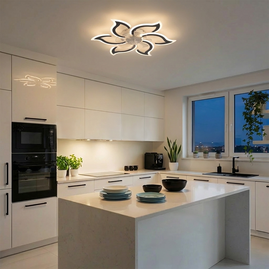 Brilagi - LED стельовий вентилятор з регулюванням яскравості LED/34W/230V 3000-6500K Ø 83 см чорний + пульт дистанційного керування