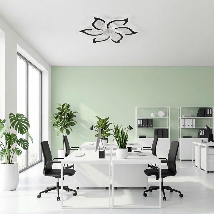 Brilagi - LED стельовий вентилятор з регулюванням яскравості LED/34W/230V 3000-6500K Ø 83 см чорний + пульт дистанційного керування