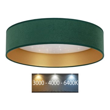 Brilagi - Стельовий LED світильник VELVET STAR LED/36W/230V ⌀ 55 см 3000K/4000K/6400K зелений/золотий