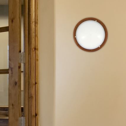 Brilagi - Стильний стельовий світильник ORBIS, 1xE27, 60 Вт, 230 В, діаметр 30 см, сосна