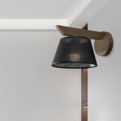 Brilagi - Светильник настенный LED ANTHONY 1xE14/40W/230V дуб орех/черный