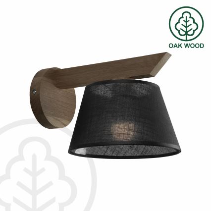 Brilagi - Светильник настенный LED ANTHONY 1xE14/40W/230V дуб орех/черный