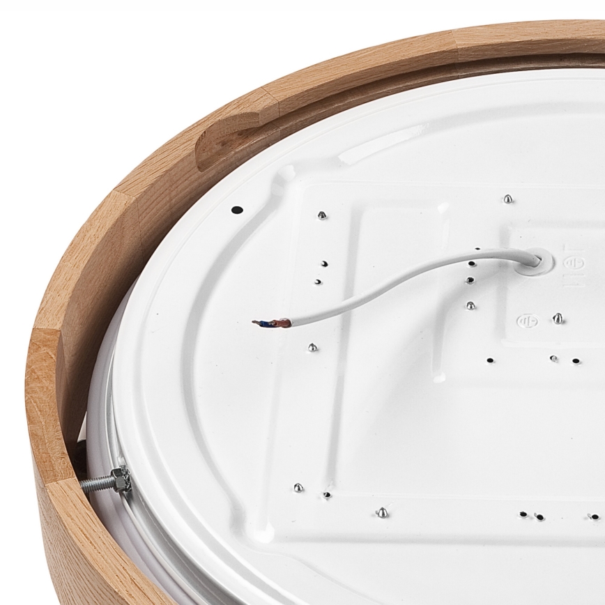 Brilagi - Светодиодный потолочный светильник MANAROLA SIMPLE LED/24W/230V 3000K дуб, диаметр 41 см