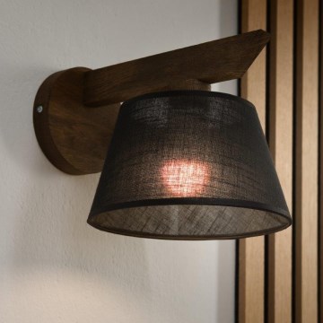 Brilagi - Светильник настенный LED ANTHONY 1xE14/40W/230V дуб орех/черный