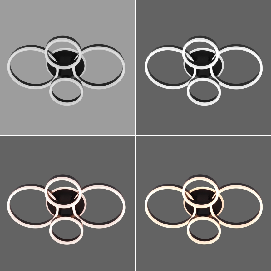 Brilagi - Светодиодный регулируемый потолочный светильник ORBITS LED/49W/230V 3000-6000K + дистанционное управление