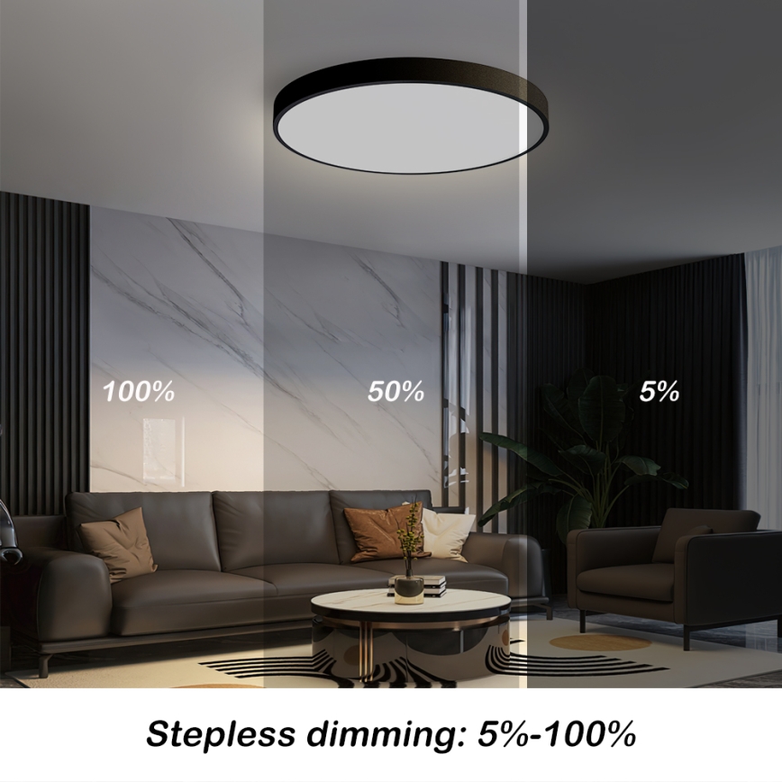 Brilagi - Светодиодный регулируемый потолочный светильник POOL SMART LED/60W/230V 3000-6000K 50 см + пульт дистанционного управления