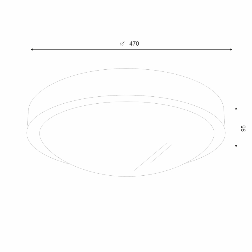 Brilagi - Светильник потолочный LED CARVALHO SLIM 3xE27/60W/230V дуб орех пр. 47 см