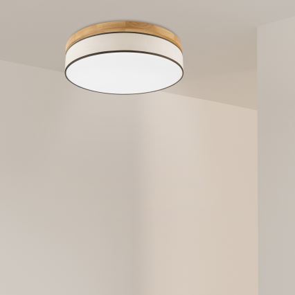 Brilagi - Светильник потолочный BELLADONNA LED/36W/230V диаметр 50 см кремовый/дуб