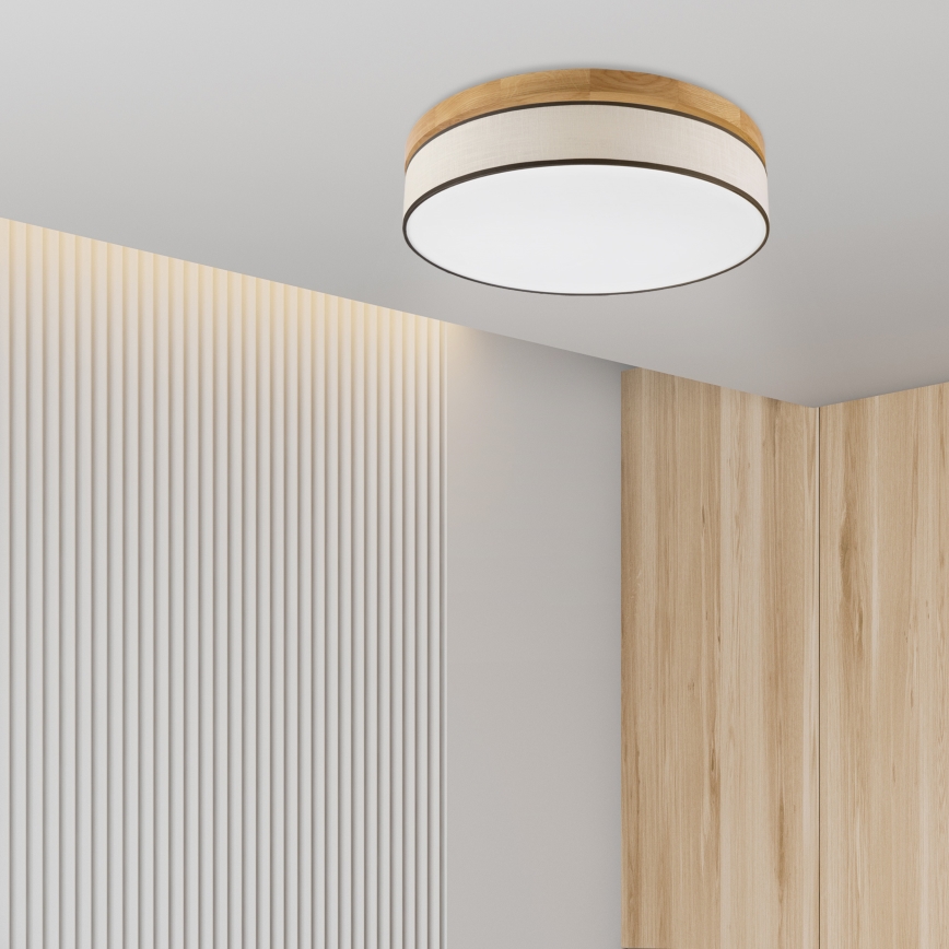 Brilagi - Светильник потолочный BELLADONNA LED/36W/230V диаметр 50 см кремовый/дуб