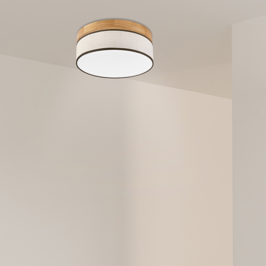 Брилаги - Светильник потолочный LED BELLADONNA LED/20W/230V диаметр 30 см кремовый/дуб
