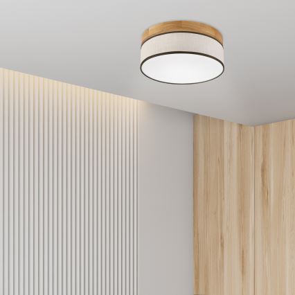 Брилаги - Светильник потолочный LED BELLADONNA LED/20W/230V диаметр 30 см кремовый/дуб