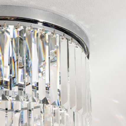 Brilagi - LED-хрустальная потолочная люстра MOZART 5xE14/40W/230V, Ø 40 см, полированный хром