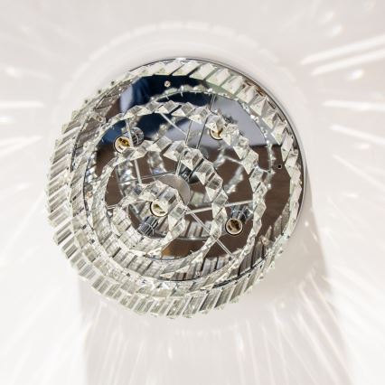 Brilagi - LED-хрустальная потолочная люстра MOZART 5xE14/40W/230V, Ø 40 см, полированный хром