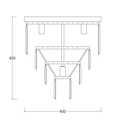 Brilagi - LED-хрустальная потолочная люстра MOZART 5xE14/40W/230V, Ø 40 см, полированный хром
