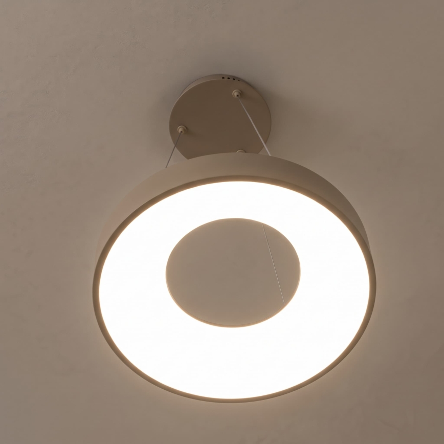 BRILAGI - Диммируемая LED-подвесная люстра на тросе FALCON II LED/67W/230V 3000-6500K Ø 40 см бежевая + пульт дистанционного управления