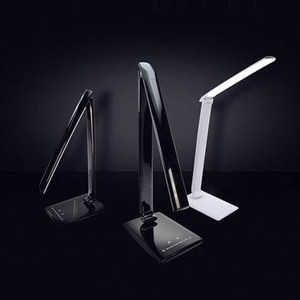Brilagi - Светодиодная диммируемая настольная лампа с USB LED/12W/230V черная