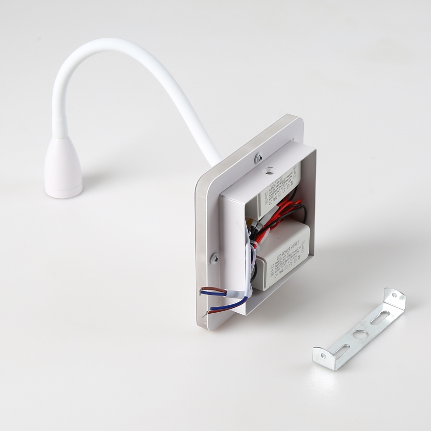 Brilagi - Светодиодная гибкая настенная лампа MAYA Double LED/4W/230V + LED/3W белый