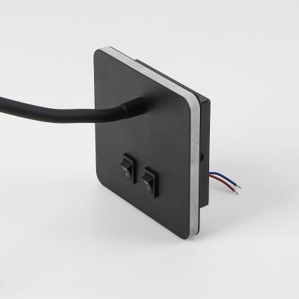 Brilagi - Светодиодная гибкая настенная лампа MAYA Double LED/4W/230V + LED/3W черный