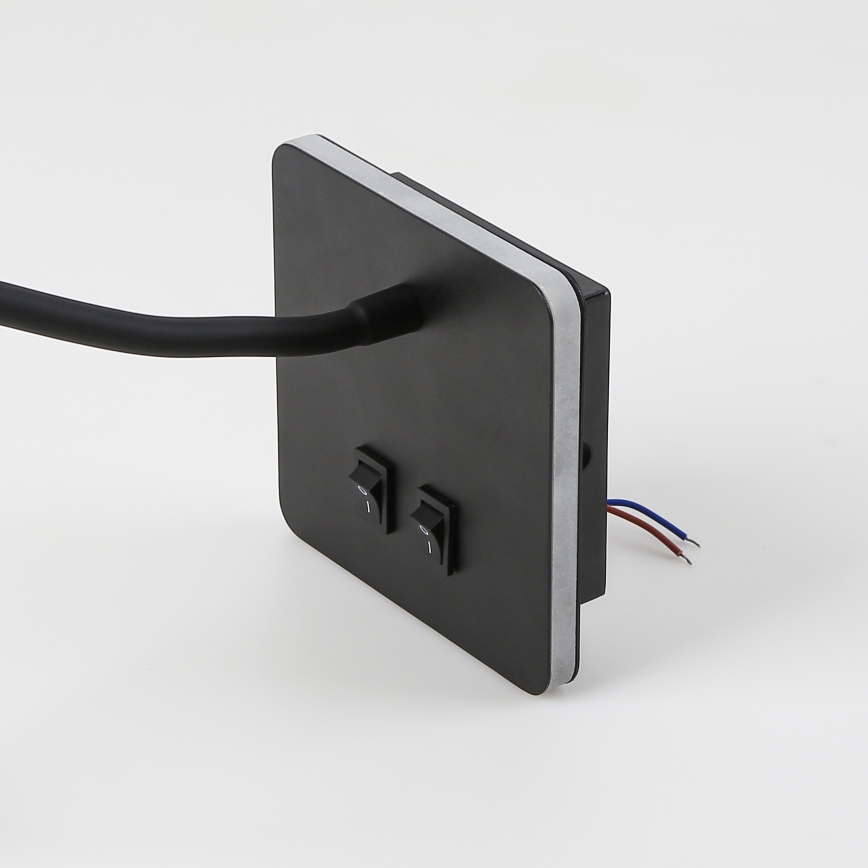 Brilagi - Светодиодная гибкая настенная лампа MAYA Double LED/4W/230V + LED/3W черный
