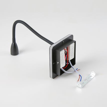 Brilagi - Светодиодная гибкая настенная лампа MAYA Double LED/4W/230V + LED/3W черный