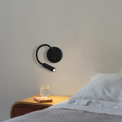 Brilagi - Светодиодная гибкая настенная лампа MAYA LED/3W/230V 4000K черный