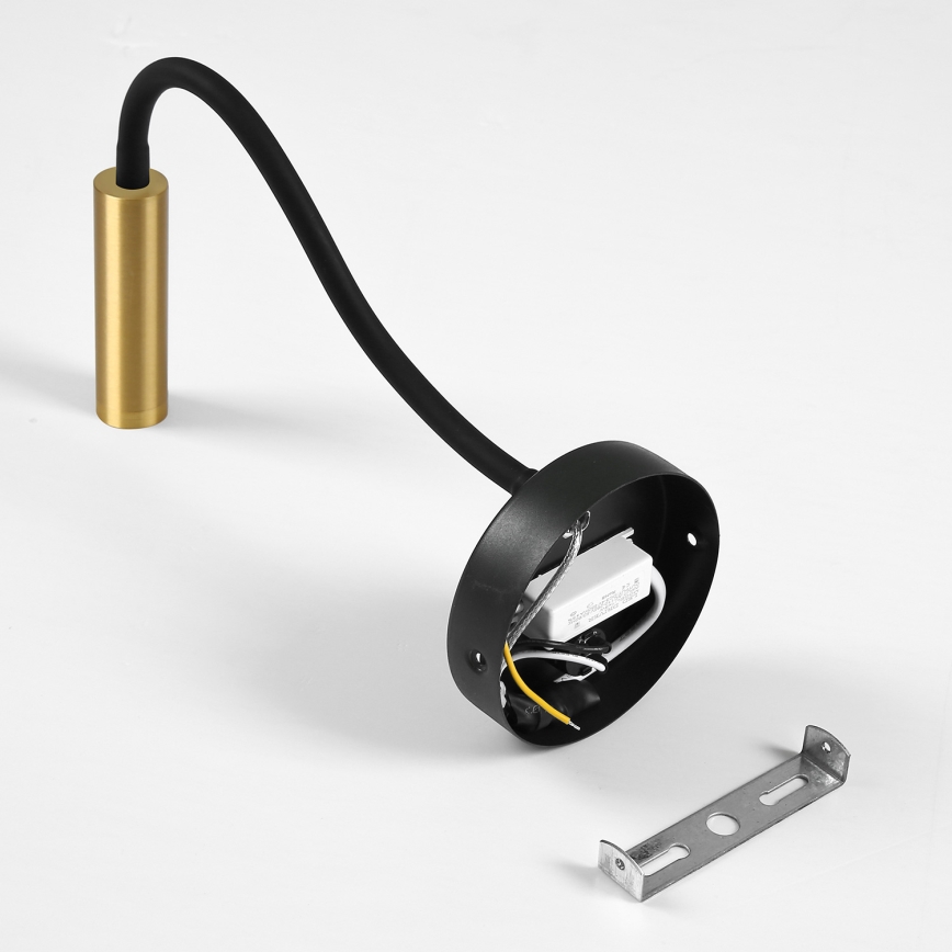 Brilagi - Светодиодная гибкая настенная лампа MAYA LED/3W/230V 4000K черный/золотистый