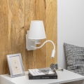 Brilagi - Светодиодная гибкая настенная лампа NUBILA 1xE27/25W/230V + LED/3W белый