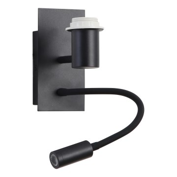Brilagi - Светодиодная гибкая настенная лампа NUBILA 1xE27/25W/230V + LED/3W черный
