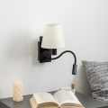 Brilagi - Светодиодная гибкая настенная лампа NUBILA 1xE27/25W/230V + LED/3W черный/кремовый