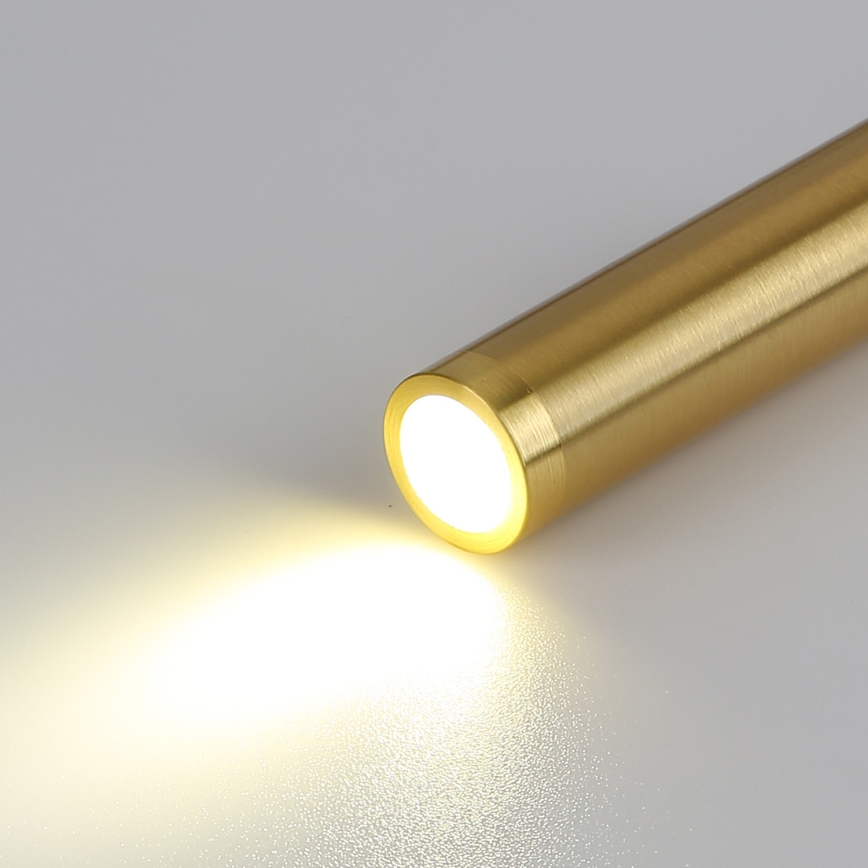 Brilagi - Светодиодная гибкая настенная лампа с USB портом MAYA LED/3W/230V 4000K черный/золотистый