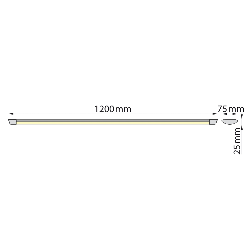 Brilagi - Светодиодная лампа для подсветки кухонной столешницы AVERO LED/32W/230V 120 см