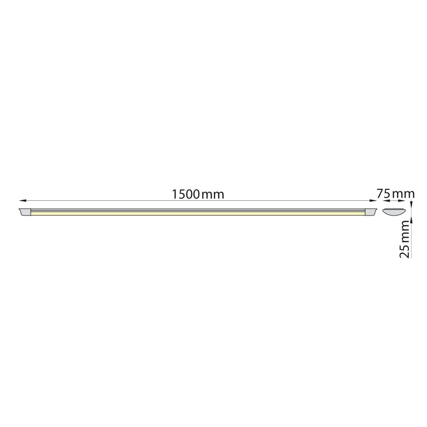Brilagi - Светодиодная лампа для подсветки кухонной столешницы AVERO LED/45W/230V 150 см