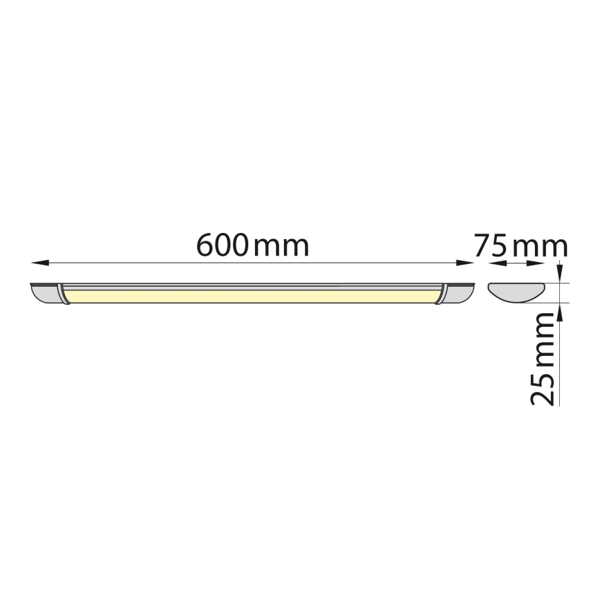 Brilagi - Светодиодная лампа для подсветки кухонной столешницы LUMA LED/16W/230V 60 см