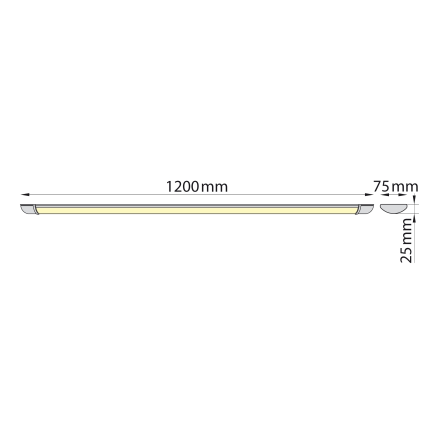 Brilagi - Светодиодная лампа для подсветки кухонной столешницы LUMA LED/32W/230V 120 см