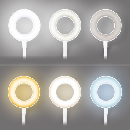 Brilagi - Светодиодная лампа с зажимом и регулированием яркости ORBELA LED/8W/230V 3000/4000/5000K белый