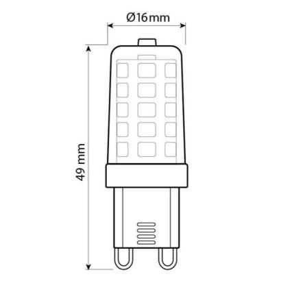 Brilagi - Светодиодная лампочка G9/4W/230V 3000K
