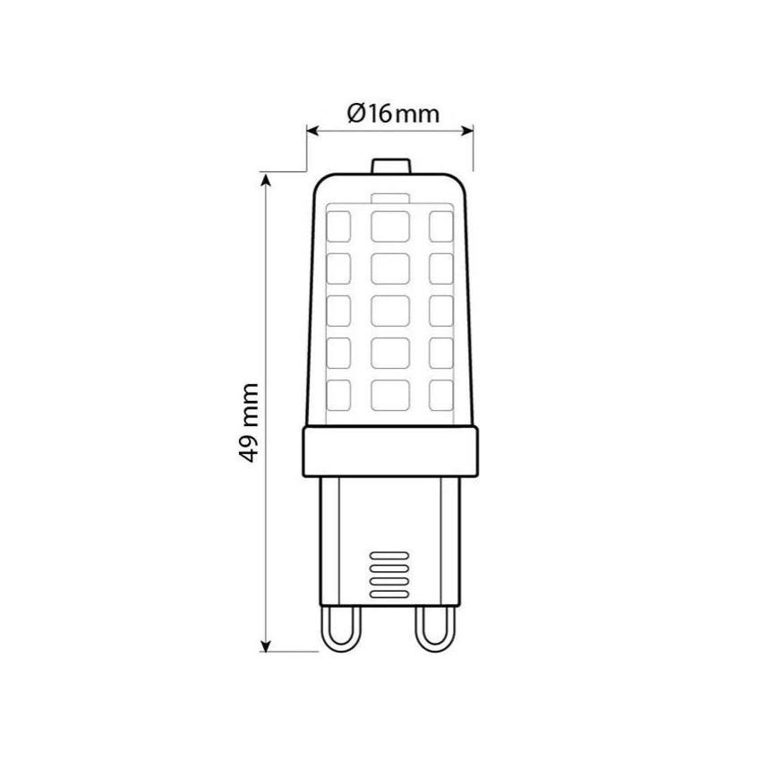 Brilagi - Светодиодная лампочка G9/4W/230V 3000K