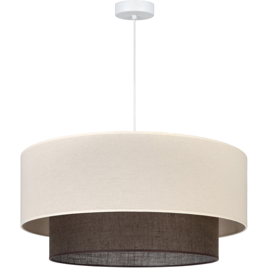 Brilagi - светодиодная люстра на подвесе в стиле BOHO 3xE27/15W/230V Ø 60 см кремовый/коричневый