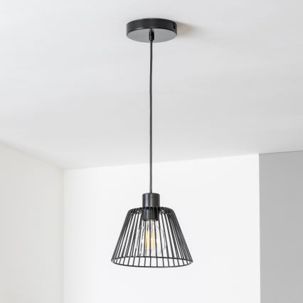 Brilagi - светодиодная люстра на тросе CERIA WIRE 1xE27/40W/230V, диаметр 21 см, чёрная