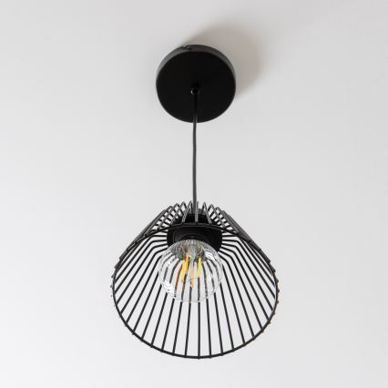 Brilagi - светодиодная люстра на тросе CERIA WIRE 1xE27/40W/230V, диаметр 21 см, чёрная