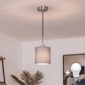 Brilagi - Светодиодная люстра на тросе NUBILA 1xE27/60W/230V Ø 14 см чёрный/светло-серый
