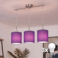 Brilagi - Светодиодная люстра на тросе NUBILA 3xE27/60W/230V фиолетовая